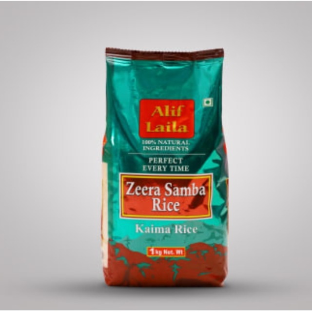 Alif Laila 100% Natural Jeera Samba Rice (1 kg) Set Of 10