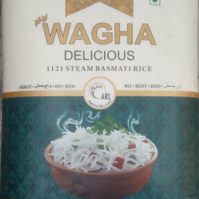 Wagha Pearl Premium Quality Steamed whole Basmati Rice 1 kg