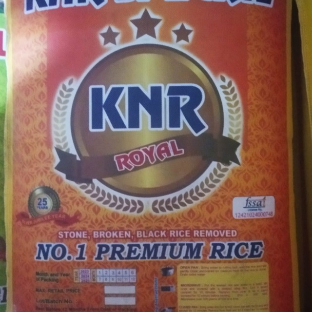 KNR Royal Special Boiled Rice 26 kgs